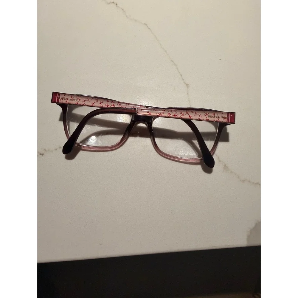 Draper James Womens Merlot Gradient Eyeglasses DJ5021 53-15-140 Purple Floral